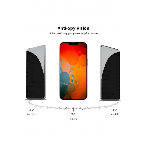Iphone 11 Uyumlu Kırılmaz Cam Privacy Hayalet Tam Kaplayan Ekran Koruyucudur