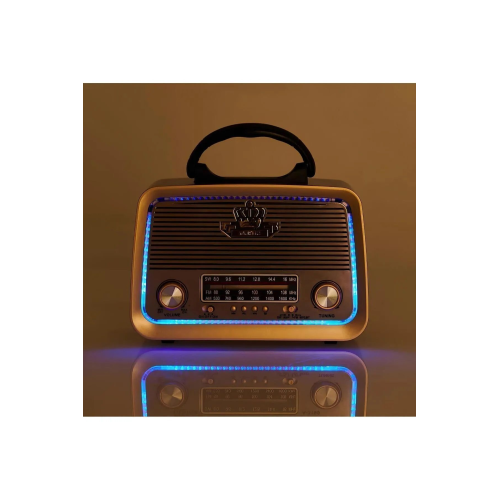 301 Eskitme Nostalji Tasarımlı Bluetoothlu Nostalji Radyo Fm-sd Kart-aux