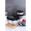 Karat 16-20-24cm Çelik 9parça Rendeli Karıştırma Kabı 17120