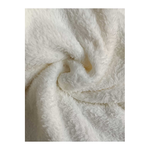 En 180 Çift En Çift Yüzlü Kırık Beyaz Welsoft Peluş Kumaş