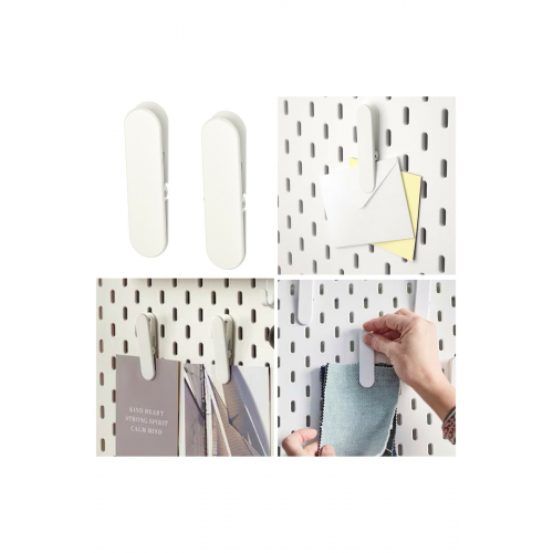 Skadıs 2 Adet Çok Amaçlı Pano Parçası 8 Cm Kıskaç Ataş