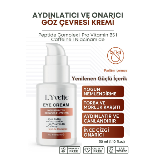 Peptit Complex Göz Altı Torbası, Göz Çevresi Morluk Ve Ince Çizgi Karşıtı, Aydınlatıcı Gözaltı Kremi