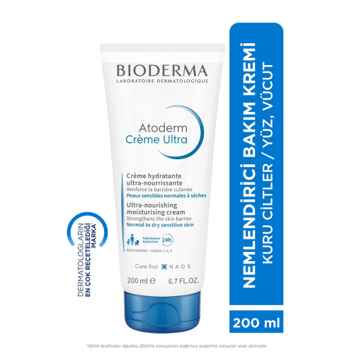 Atoderm Cream Ultra Normal ve Kuru Ciltler için Nemlendirici Yüz ve Vücut Bakım Kremi 200 ml