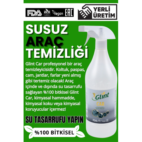 Car 1 Litre %100 Bitkisel Çok Amaçlı Oto Temizleyici Araç Far Koltuk Paspas Temizleme Jant Parlatıcı