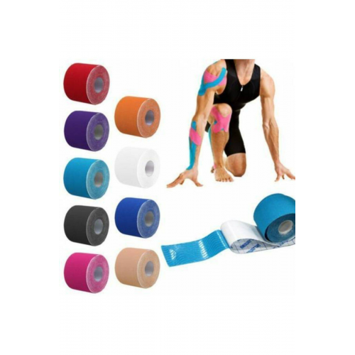 Siyah Renk Kinesi Band,sporcu Kas Ağrı Bandı,kinezyo Tape