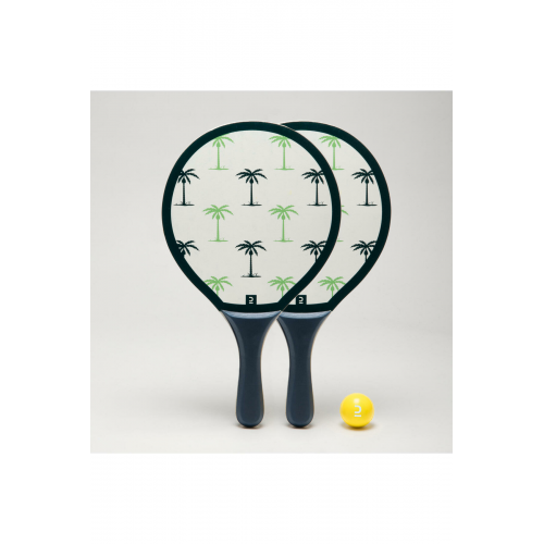 Plaj Tenisi Raket Seti - Beyaz - Woody Racket