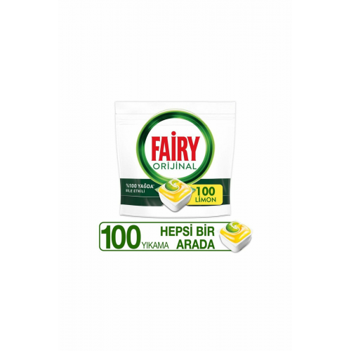 Hepsi Bir Arada Bulaşık Makinesi Kapsülü Limon Kokulu 100 Yıkama