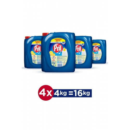 Limon 4 Kg X 4 Adet Sıvı Bulaşık Deterjanı