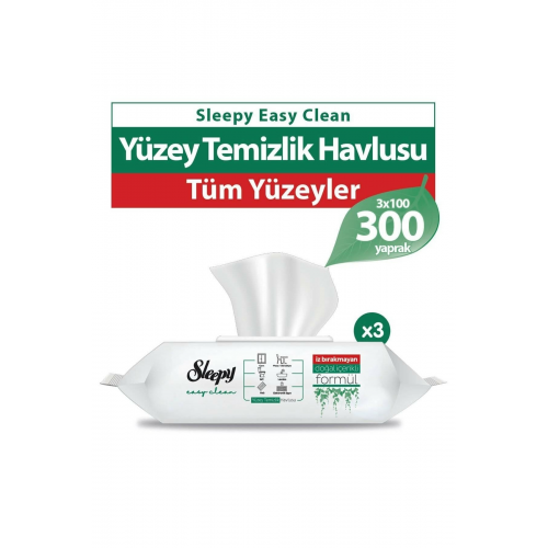 Easy Clean Yüzey Temizlik Havlusu 3x100 (300 Yaprak)