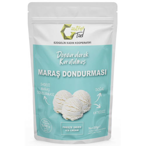 30 gr Freeze Dry Dondurma ( Dondurularak Kurutulmuş Çıtır Sade Dondurma )