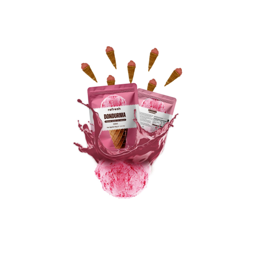 Freeze Dry Çilekli Dondurma - Dondurularak Kurutulmuş Dondurma - 30GR