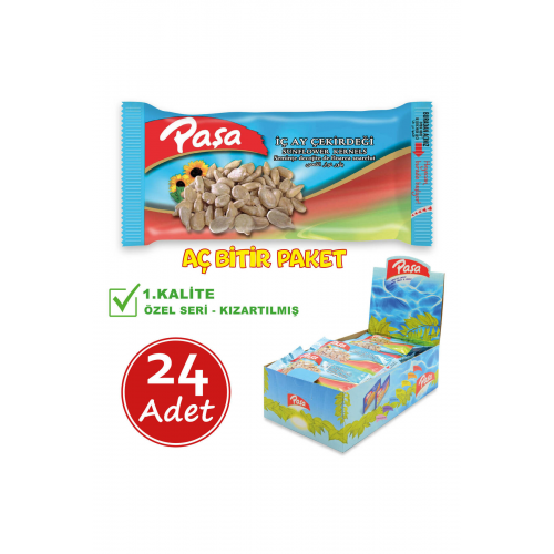 Paşa Işlenmiş Iç Ay Çekirdeği 30 gr X 24 Adet (1. KALİTE)