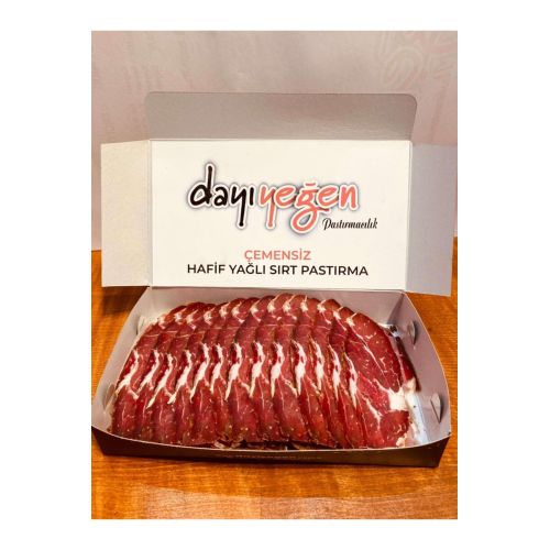 Dayı Yeğen Çemensiz Hafif Yağlı Sırt Pastırma 500 gr- Kayseri