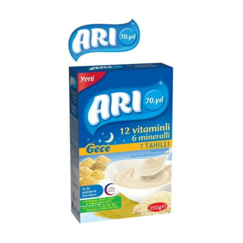 Arı Mama 12 Vitaminli 200 Gr Gece 7 Tahıllı Pirinç Unu