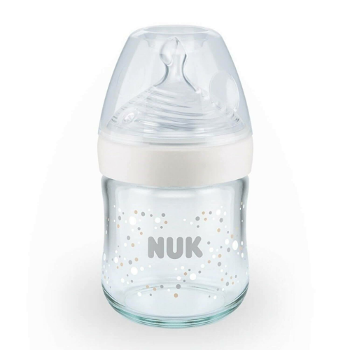 Nuk Nature Sense Isı Göstergeli Cam Biberon 120 Ml Beyaz