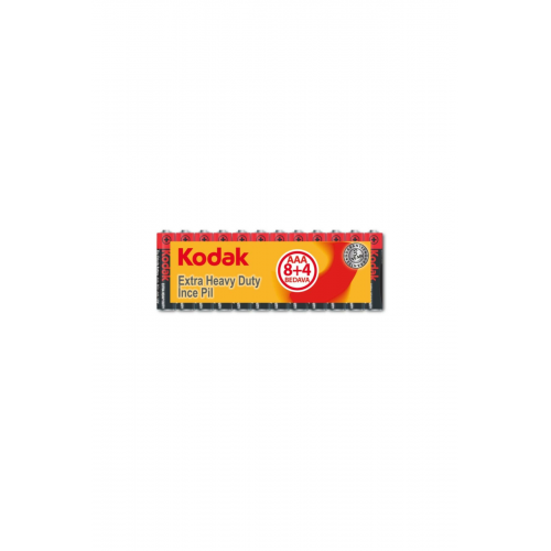 KODAK AAA Shrink Çinko Karbon (8+4) İnce Pil