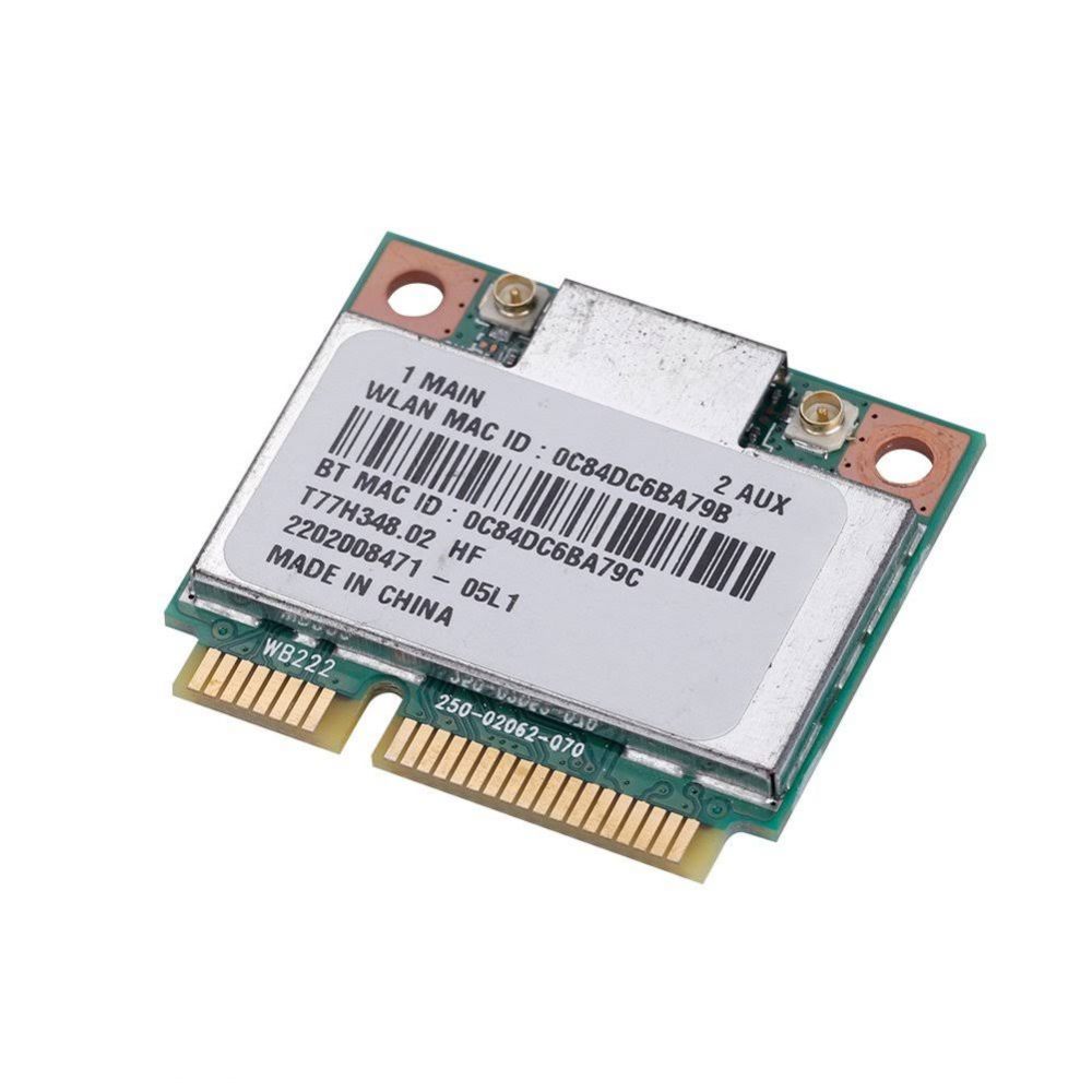 2,4 G / 5 GHz Çift Bant 300 Mbit/s Bluetooth 4.0 WiFi Mini PCI-E Kablosuz Kart, Ağ Adaptörü PCI Express Mini Kart