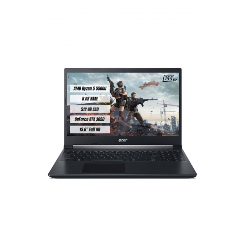 Acer Gaming Aspire 7 A715-42G AMD Ryzen 5 5500U 8 GB 512 GB SSD RTX3050 Freedos 15.6