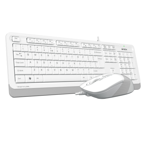 A4 TECH F1010 USB KABLOLU Q KLAVYE MOUSE SET BEYAZ