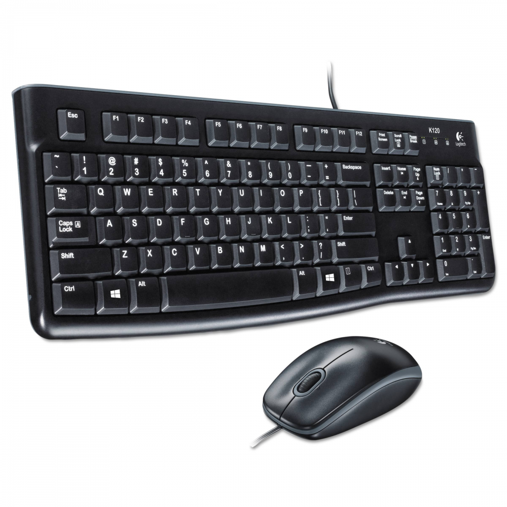 Logitech 920-002560 MK120 Siyah Q Usb Kablolu Klavye Mouse Set en uygun fiyatı ile Aksesu'da