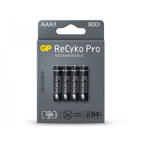 GP Recyko Pro 800 Mah AAA 4'lü Şarjlı İnce Kalem Pil