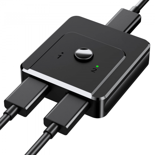 HDMI Splitter HDMI Switch, 4K çift yönlü 2'si 1 arada çıkış veya 1 arada 2 çıkış manuel HDMI dağıtıcısı değiştirici HD 3D 1080P, HDCP HDMI Switcher