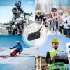 VNETPHONE V6 Motosiklet Intercom Bluetooth Kulaklık 1200 m'ye kadar 6 Binici DSP-Rauschdrückung, Su Geçirmez, Motosikletler için İletişim Sistemi, 2