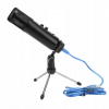 FIFINE Oyun mikrofonu PC, USB mikrofon PS4 PS5 Mac, RGB USB mikrofon, sessize alma düğmesi, mikrofon standı, pop filtre, şok montajı, A6V