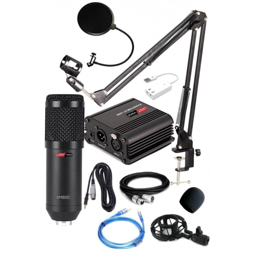 Lastvoice BM800 Youtuber Mikrofon Phantom + Stand + Filtre Set