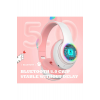 Karler Stn-28 Bluetooth Led Işıklı Hafıza Kartı Girişli Kulak Üstü Kedi Kulaklık