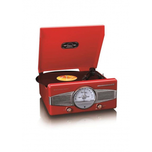 Lenco TT-27 Kırmızı Dahili Hoparlörlü Retro Pikap