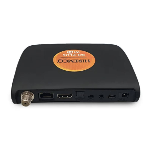 Hiremco Q8 Plus Full HD Dahili Wi-Fi Ethernet Çanaklı Çanaksız Uydu Alıcı Siyah