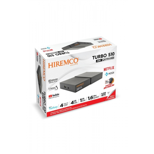Hiremco Turbo S10 4k Serisi Uydu Alıcısı-kodi-netflix-youtube