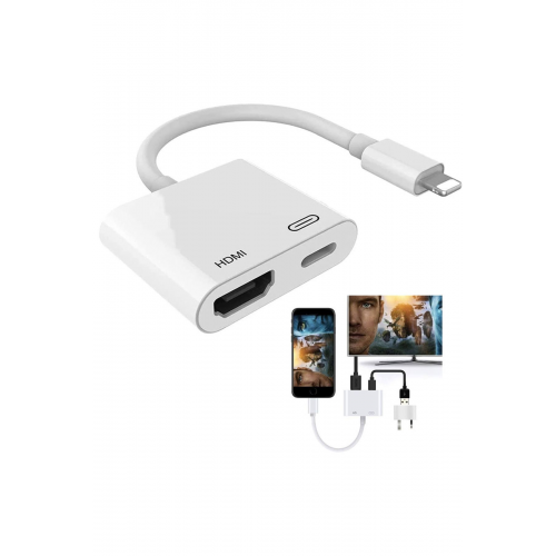 Enfein HDMI 1080P Full Hd Iphone, Ipad To Tv Bağlantı Kablosu Ses/video Adaptörü Av Lightning Dönüştürücü