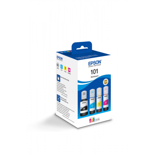 Epson 101 Cyan-Magenta-Yellow-Black Mavi-Kırmızı-Sarı-Siyah T03V6 4Lü Multipack Kartuş