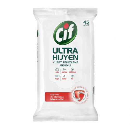 Cif Ultra Hijyen Yüzey Temizleme Mendili
