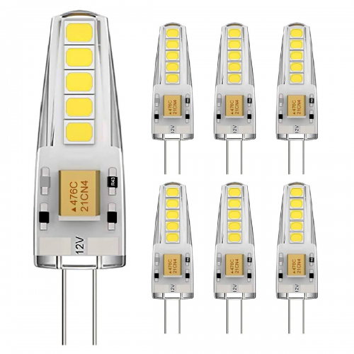 6 adet G4.18W LED Ampuller 14W Halojen Ampulle Eşdeğer, 6500K Soğuk Beyaz Işık Kısılabilir 360 Derece, 6 Adet