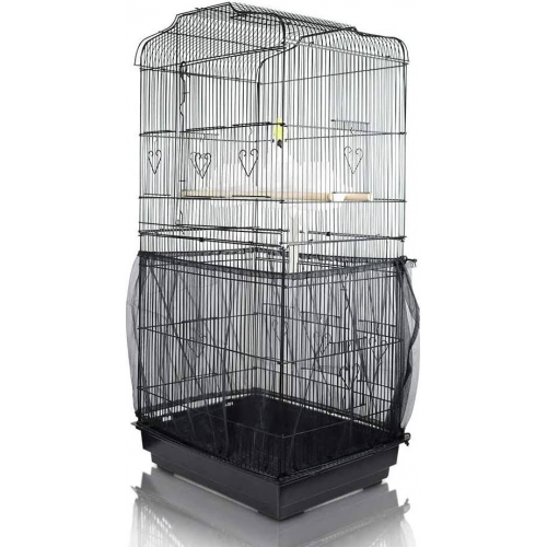 ASOCEA Ekstra Büyük Kuş Kafesi Ağ Örtüsü Kuş Kafesi Tohum Tutucu Papağanlar için Naylon Net Kuş Kafesi Koruma Ağı Ayarlanabilir Çevre: 300 cm