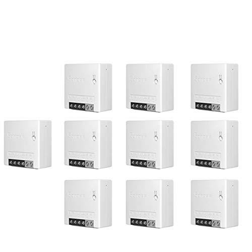 10 x Sonoff Mini DIY WiFi Akıllı Anahtarlar Çift Yönlü Küçük Sürücüler Zamanlayıcılar Işık Anahtarları Uzaktan Kumanda Modülleri Alexa ile Çalışır