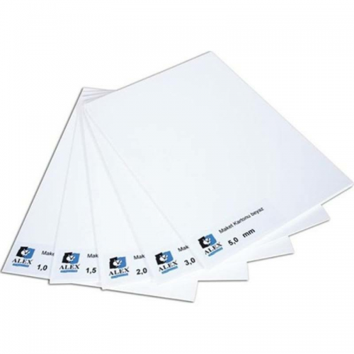 Alex Maket Kartonu 50*70 Beyaz Köpüklü 3 Mm