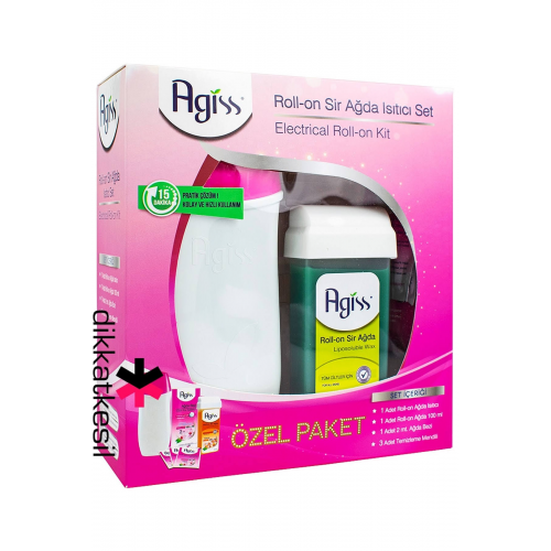 AGISS Roll- On Sir Ağda Isıtıcı Set