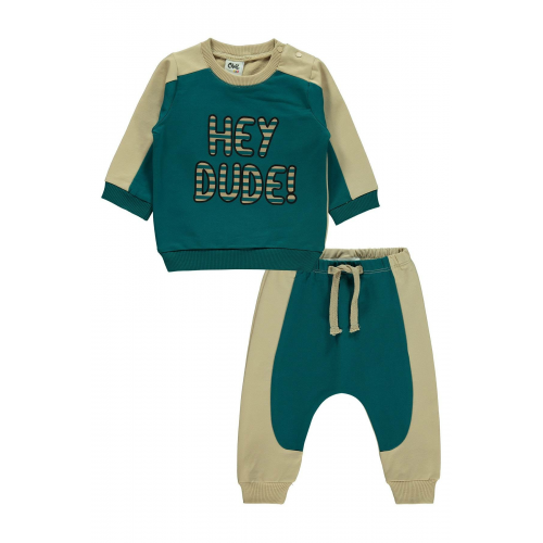 Civil Baby Erkek Bebek Takım 6-18 Ay Petrol Yeşili