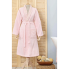 Karaca Home Serenity Pudra %100 Pamuk Brodeli Bornoz Seti