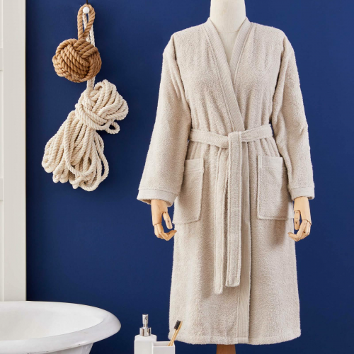 Nautica Home Northern %100 Pamuk Bej Bornoz Seti S/M