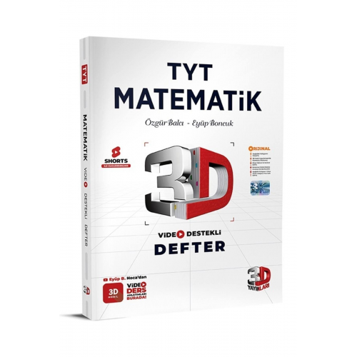 3D Yayınları TYT Matematik Video Destekli Defter
