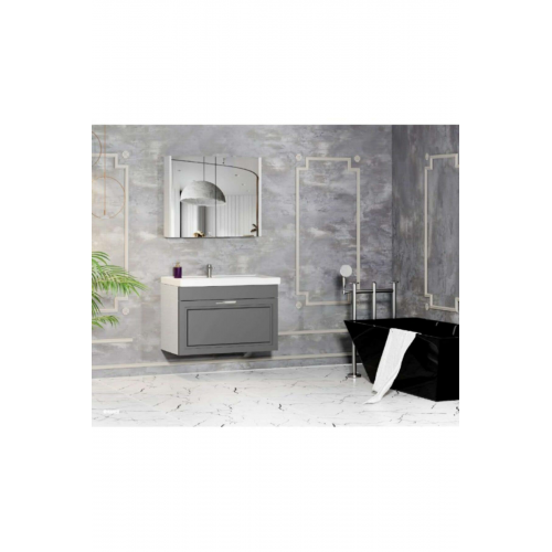 Karen Sahra 60 Cm Banyo Dolabı - Gri