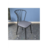 Rani JB104 Metal Sandalye 4'lü Mutfak Yemek Masası Sandalyesi Açık Gri