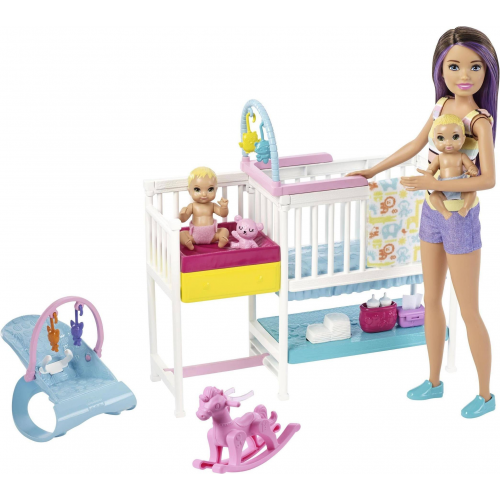 Barbie Gfl38 Bebek Bakıcısı Skipper Uyku Eğitiminde Oyun Seti