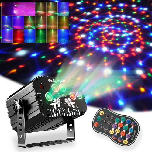 Dj Disko Işıkları Parti Işığı, Sesle Etkinleştirilen Disko Stroboskop Işıkları Çocuklar için Sahne Efektleri Ev Doğum Günü Düğün Yetişkin Partileri