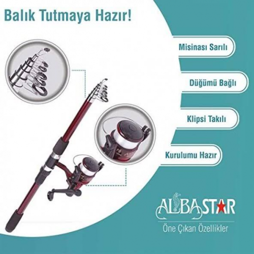 Alba Star Ats004 Göl Ve Deniz Olta Seti Taşıma Kutulu